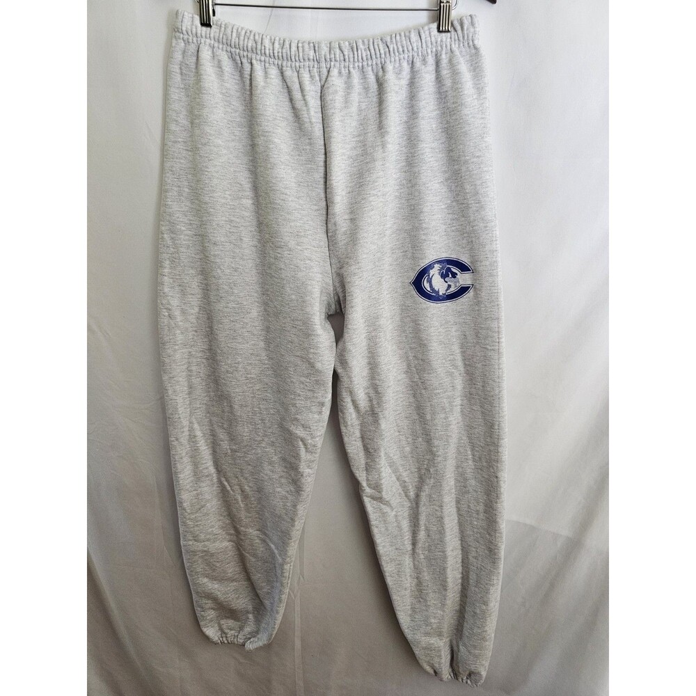 Curie High School Football Sweatpants Gray Jerzees NuBlend XL Joggers Logo